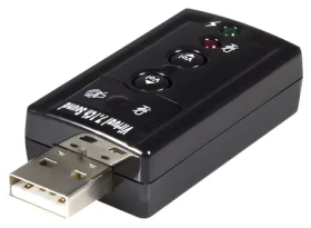 StarTech USB zvukový adaptér / Externí zvuková karta / 7.1 kanálů / USB / C-Media CM108 (ICUSBAUDIO7)