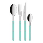 SABRE PARIS 4-dílná sada příborů Bistrot Brillant – Turquoise, modrá barva, kov