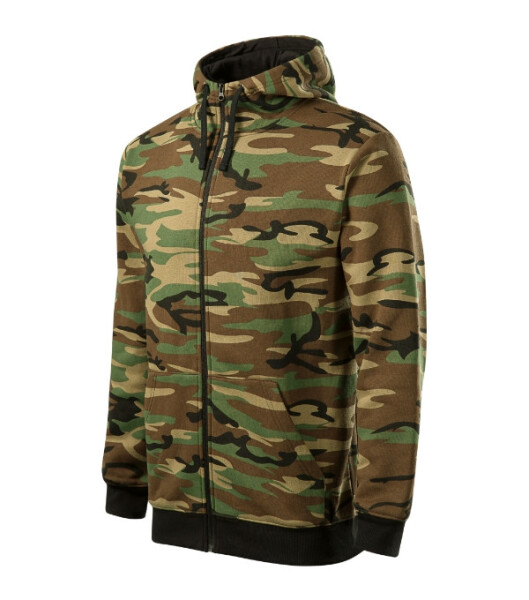 Camo Zipper mikina pánská camouflage brown XL
