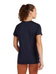 Dámské merino tričko s krátkým rukávem ICEBREAKER Wmns 150 Tech Lite SS Tee Single Line C, Midnight Navy velikost: XS