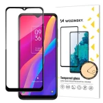 Wozinsky Full Glue tvrzené sklo s rámečkem pro TCL 30E černé / Ochranné sklo / Case Friendly