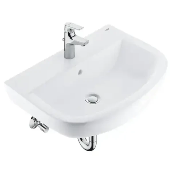 Grohe - Set umyvadla 60 cm a baterie Start Flow s výpustí, alpská bílá/chrom (39472000)