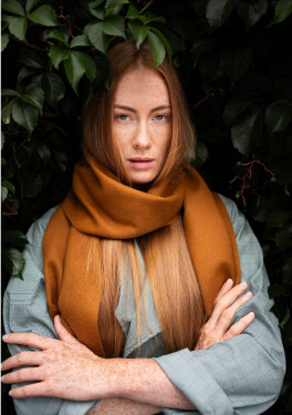 Art Of Polo 24305 Šála Asteria tmavě hnědá univerzální