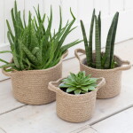 Garden Trading Jutový obal na květiny – set 3 ks, přírodní barva, textil
