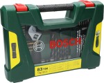 BOSCH sada vrtáků a bitů V-Line TiN + LED kapesní svítilna a stav. klíč, 83ks 2607017193