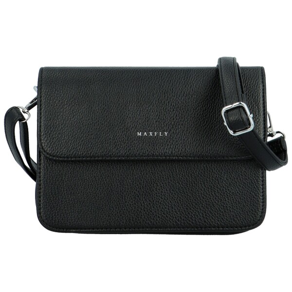 Stylová dámská koženková crossbody kabelka MaxFly Hanele, černá