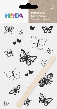 HEYDA Propisoty 10 x 19 cm - motýlci černí