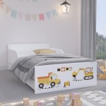 DumDekorace Vysoce kvalitní dětská postel 180 x 90 cm pro malé stavaře