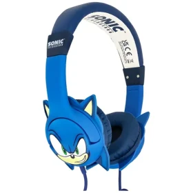 OTL Technologies Sonic The Hedgehog / Dětská sluchátka / gumové oušatá / 3,5mm jack / 0,9 m (SH1179)