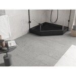 MEXEN - Flow+ pětiboká sprchová vanička 100 x 100, černá mat 46P701010H