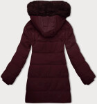 Dámská zimní bunda ve vínové bordó barvě s kapucí J Style (16M9099-06) odstíny červené L (40)