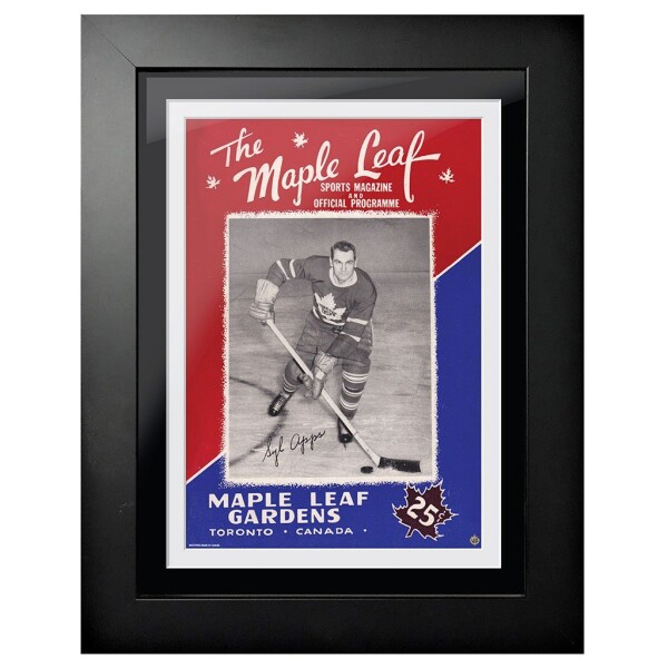 Mustang Obraz v rámu Toronto Maple Leafs NHL Memorabilia Syl Apps Program Cover