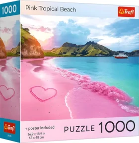 TREFL Puzzle Růžová tropická pláž