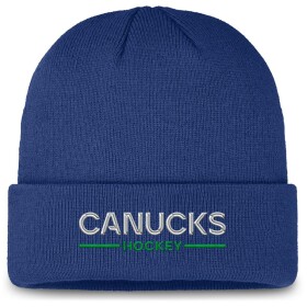 Fanatics Pánská zimní čepice Vancouver Canucks NHL Authentic Pro A/Cap Cuffed Beanie