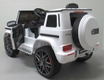Mamido Elektrické autíčko Mercedes G63 bílé