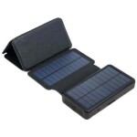 Sunen PowerNeed ES20000B černá / Powerbanka / 20000mAh / solarní panel / 2x USB-A / 1x USB-C / 1x Micro-USB (ES20000B)