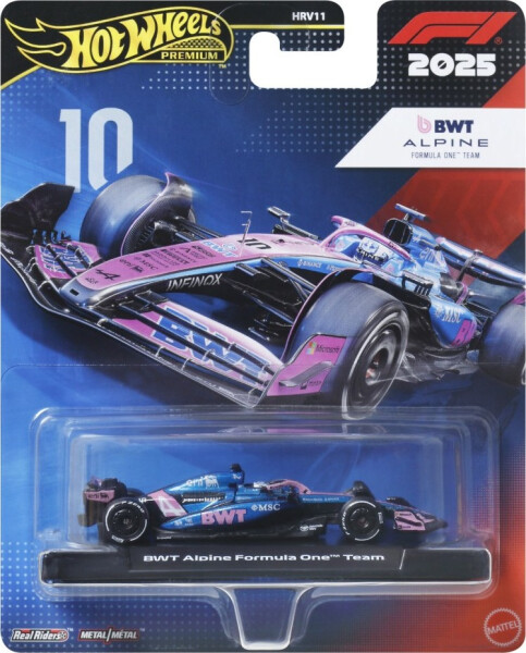 Hot Wheels Angličák Premium Formula 1 Alpine - Pierre Gasly #10 - Mattel Hot Wheels