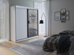 Šatní skříň Oslo II Barva korpusu: Bílá, Rozměry: 180 cm