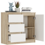 DumDekorace Komoda R-80-S3 se zásuvkami 80 cm - různé barevné varianty antracit