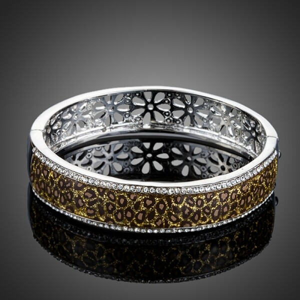 Bangles náramek Swarovski Elements Orlando, Zlatá