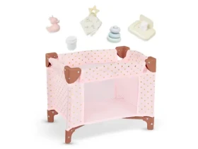 LullaBaby Postýlka pro panenku s doplňky
