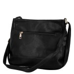 Trendy dámská koženková crossbody kabelka Pita, černá