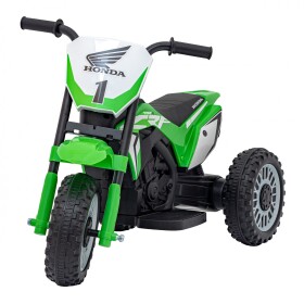 Mamido Dětská elektrická motorka Cross Honda CRF 450R zelená
