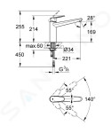 GROHE - Eurodisc Cosmopolitan Páková dřezová baterie, chrom 33770002