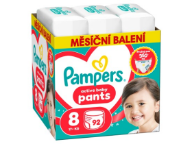Pampers Active Baby Pants, vel. 8, 92 ks