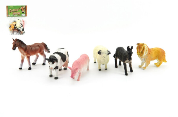 Zvířátka domací farma 6 ks