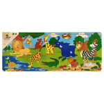 Deskové puzzle ZOO dřevěné 21 dílů