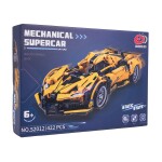 Mamido Stavebnice sportovní auto 422 dílků žluté