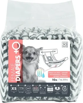 M-PETS Pleny pro feny XS / Jednorázové / savé / 34x26 cm / 10 ks (353276)