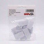 Suchý zip bílý samolepící obdélník 40×20 mm / 15 ks HobbyFun