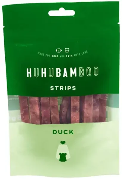 HUHUBAMBOO Pamlsky kachní proužky / Pro psy / sušené / 75 g (354059)