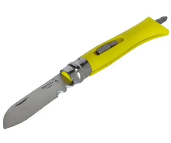 Opinel 1804 VRI N°09 Inox 7 cm žlutá / Kapesní nůž pro kutily DIY (3123840018046)