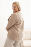 Dámská mikina Plus Size s kapucí a potiskem, grafitová UNI