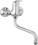 JB Sanitary Nástěnná dřezová a umyvadlová baterie SLIM, rozteč 100 mm, trubkové ramínko 300 mm A10 30 50