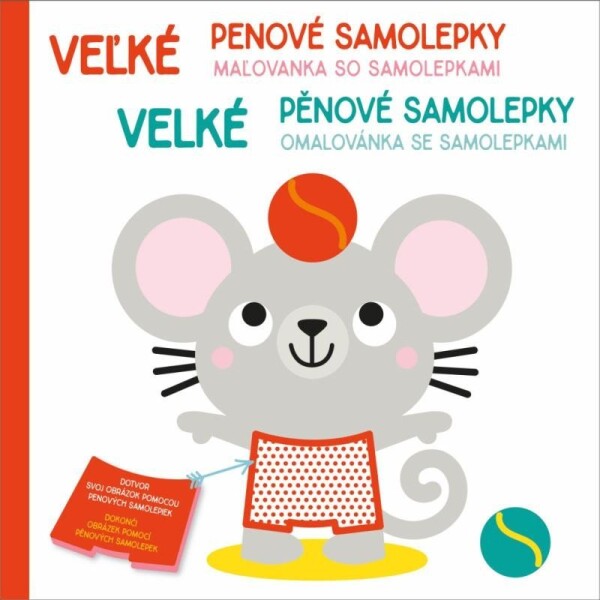 Velké pěnové samolepky - Myšák