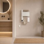Mereo Elektrický sušák ručníků, 2 moduly, bílý MT81W