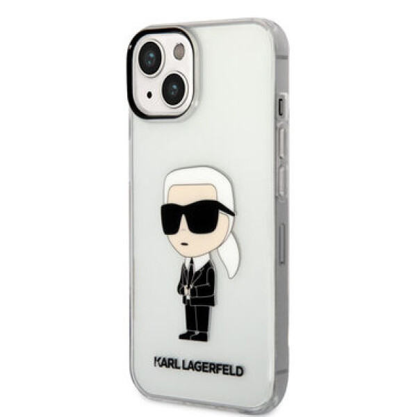 Pouzdro Karl Lagerfeld iPhone 14 Plus IML NFT Ikonik čiré