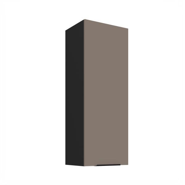 Horní skříňka Aria 40 G-108 1F Barva korpusu: Černá, Barva dvířek: TA - Sandgrau AFM