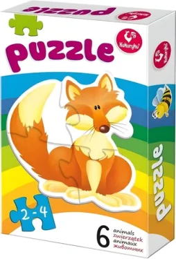 KUKURYKU Baby puzzle Zvířátka 6v1