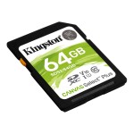 KINGSTON 64GB SDXC CANVAS Plus Memory Card 100MB read - UHS-I class 10