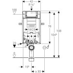 GEBERIT Kombifix pro WC, pro 110.367.00.5