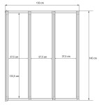 HOPA - Vanová zástěna ROSES - Rozměr A - 130 cm BCROS3S