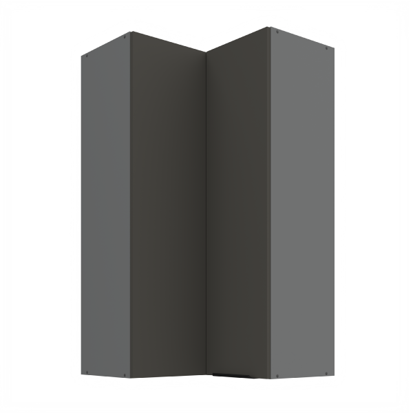 Horní rohová skříňka Aria ANT 60x60 GN-108 2F (90°) Barva korpusu: Antracit, Barva dvířek: GR - Graphite AFM