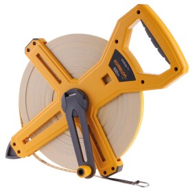 Pásmo měřicí sklolaminátové na vidlici, 100m×13mm, KOMELON KMC 1610