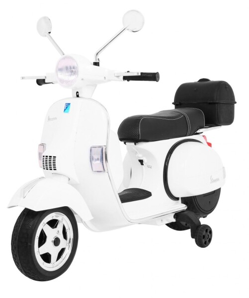 Mamido Dětský elektrický skútr Vespa bílý