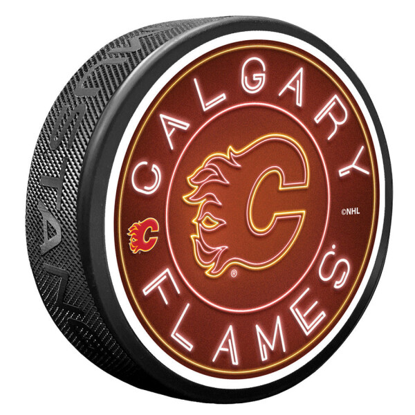 Mustang Puk Calgary Flames NHL Neon